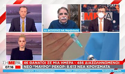 Βατόπουλος για λοκντάουν: Μπορεί να χρειαστεί σειρά μέτρων – Γιατί είναι ύπουλος ο ιός