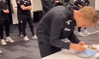 Νορβηγία: Χαλαρώνουν με διαγωνισμό... καθαρίσματος αυγού πριν το ματς με τη Λετονία!