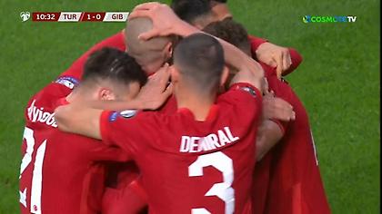 Τρεις ασίστ του Γιλμάζ για το 3-0 της Τουρκίας κόντρα στο Γιβραλτάρ στο ημίχρονο