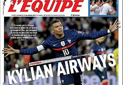 Εμπαπέ: Μόλις ο 12ος παίκτης που βαθμολογείται με 10 από την L' Equipe