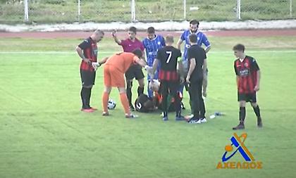 To βίντεο της διάσωσης ποδοσφαιριστή που γύρισε η γλώσσα του από διαιτητή
