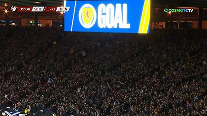 Σκωτία-Δανία: Με τον Σούταρ το 1-0 και τρελοί πανηγυρισμοί