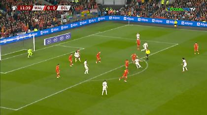 Υπέροχο πλασέ του Ντε Μπρόινε για το 1-0 του Βελγίου