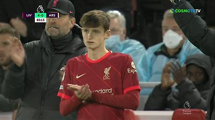 Λίβερπουλ-Άρσεναλ: Ο 19χρονος Τάιλερ Μόρτον δεν θα ξεχάσει ποτέ το 84ο λεπτό στο Άνφιλντ