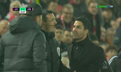 Χαμός στο Λίβερπουλ-Άρσεναλ: Κόντεψαν να πιαστούν στα χέρια Κλοπ-Αρτέτα!