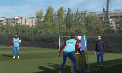 Η πρωτότυπη και διασκεδαστική προπόνηση της Μπαρτσελόνα!