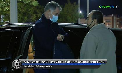 Ο Ντούσαν Μπάγεβιτς στο ΟΑΚΑ για το ΑΕΚ-Ολυμπιακός