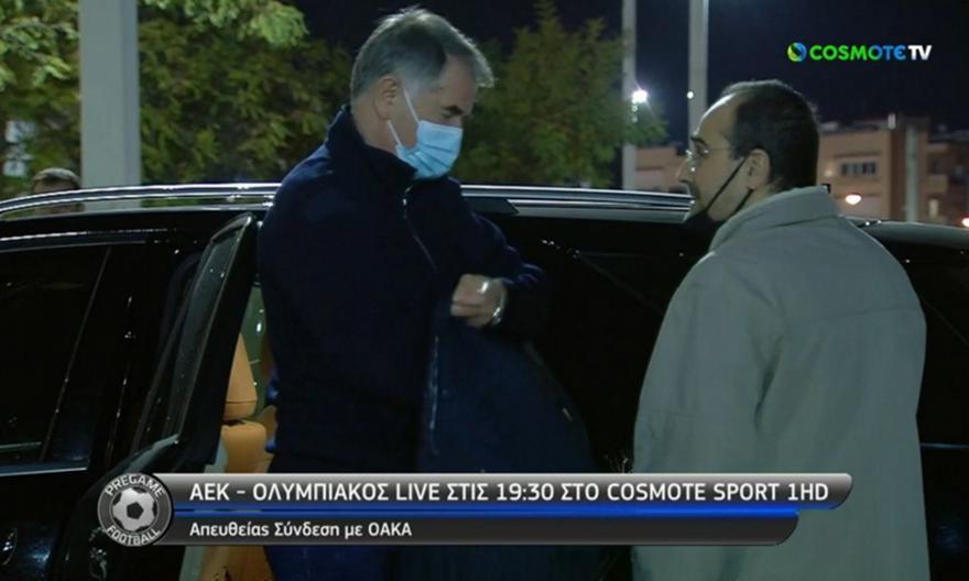Ο Ντούσαν Μπάγεβιτς στο ΟΑΚΑ για το ΑΕΚ-Ολυμπιακός