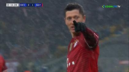 Άνοιξε το σκορ ο Λεβαντόφσκι με φανταστικό ψαλιδάκι!