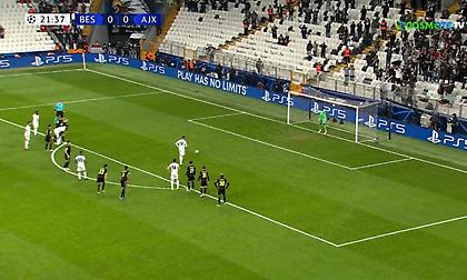 Το 1-0 της Μπεσίκτας κόντρα στον Άγιαξ με πέναλτι
