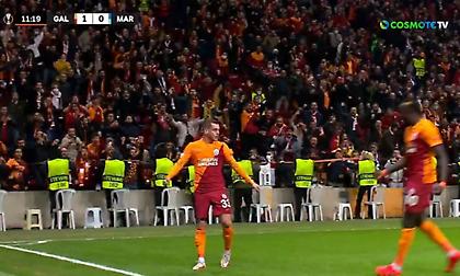 Εκρηκτικό ξεκίνημα για τη Γαλατάσαραϊ, προηγείται 2-0 της Μαρσέιγ στο μισάωορο!