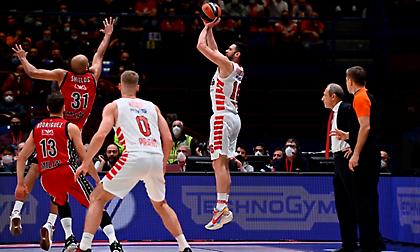 Έκανε ρεκόρ τριπόντων ο «καυτός» Ολυμπιακός!