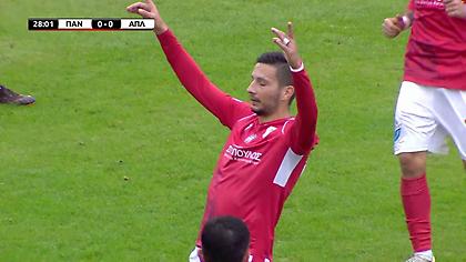 Πανσερραϊκός - Απόλλων Λαρ.: Τραγικό λάθος ο Μαντζάρης και 1-0 οι Σερραίοι