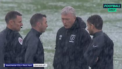 Κανονικά το Μάντσεστερ Σίτι-Γουέστ Χαμ παρά την έντονη χιονόπτωση!