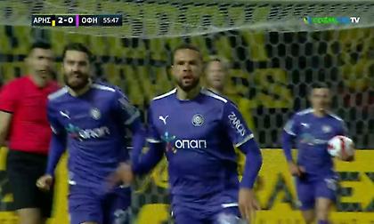 Μείωσε 2-1 ο ΟΦΗ με τέρμα του Καστάνιος