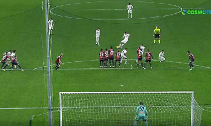 Μαγεία Ζλάταν, άνοιξε το σκορ με απευθείας εκτέλεση φάουλ κόντρα στην Τζένοα!