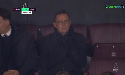 Ο Ράνγκνικ πανηγύρισε από τις εξέδρες τη νίκη της Γιουνάιτεντ