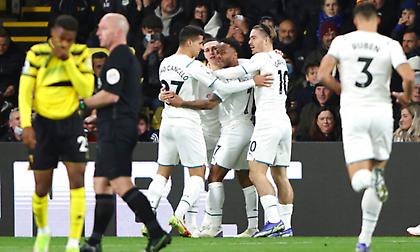 Πέρασε άνετα από το Γουότφορντ και «σκαρφάλωσε» στην κορυφή η Μάντσεστερ Σίτι!