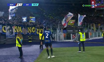Η Ίντερ διαλύει τη Ρόμα, 0-3 στο ημίχρονο!