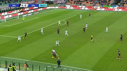 Τα highlights από τη νίκη της Μίλαν επί της Σαλερνιτάνα