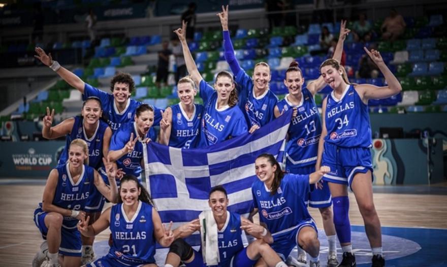 Στη 16η θέση της FIBA η Εθνική μπάσκετ γυναικών