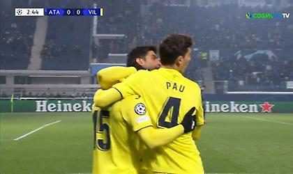 Πάγωσε το Μπέργκαμο μόλις στο 3' η Βιγιαρεάλ