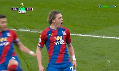 Η γκολάρα του Γκάλαχερ που κλείδωσε τη νίκη της Κρίσταλ Πάλας ενάντια στην Έβερτον