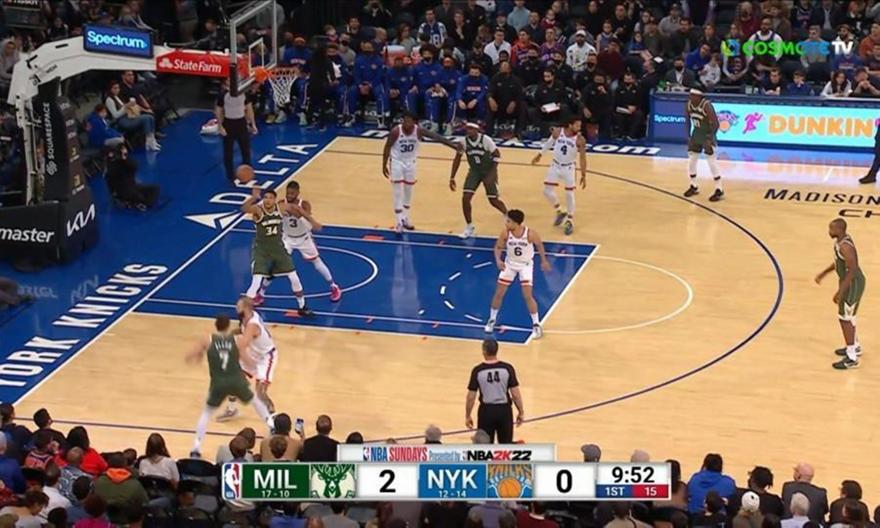 Νικς-Μπακς: Τα highlights του αγώνα