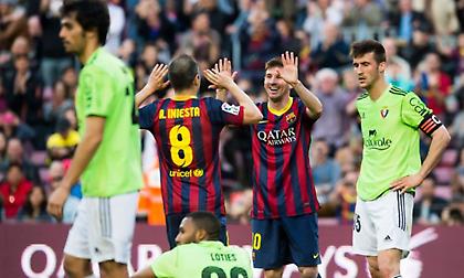 Τρεις Ισπανοί σκόρερ για την Μπαρτσελόνα μετά από επτά χρόνια!