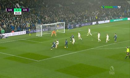 Μαρτινέλι και Σάκα διασύρουν με 3-0 τη Λιντς πριν το ημίχρονο