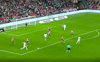 Μυθική γκολάρα με τρομερό φαλτσαριστό σουτ από τον Μπενζεμά!