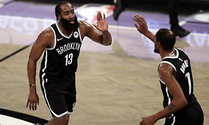 Με Χάρντεν, αλλά χωρίς Ντουράντ και Ίρβινγκ στο Λος Άντζελες οι Νετς