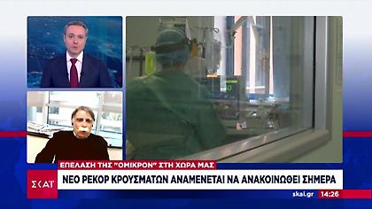 Βατόπουλος-ΣΚΑΪ: Ρεαλιστικό το σενάριο του τέλους της πανδημίας