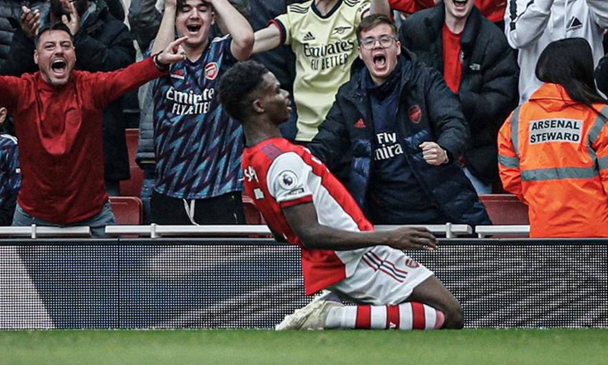 Άρσεναλ-Μάντσεστερ Σίτι: Έκανε το 1-0 ο Σάκα