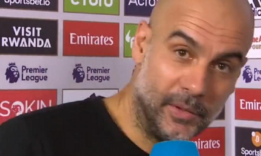 Γκουαρντιόλα: Πετάχτηκε στο πλάνο για να ευχηθεί για το 22'