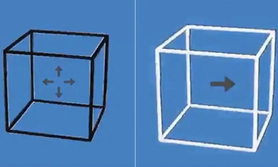 Απίθανη οπτική ψευδαίσθηση με ακίνητους κύβους που φαίνονται να κινούνται προς κάθε κατεύθυνση