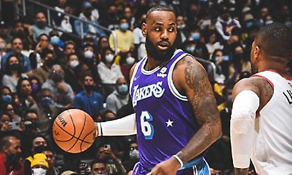 Αγέραστος και το 2022 ο Λεμπρόν, έβαλε 43 στους Μπλέιζερς