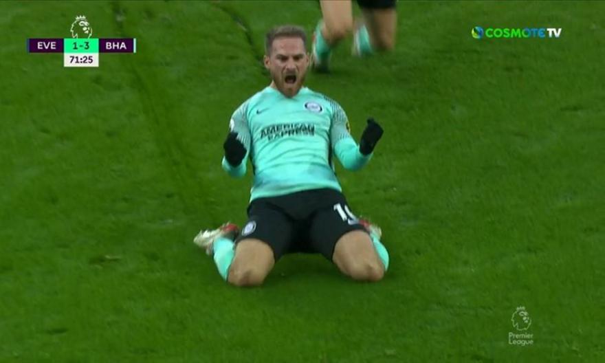 Έβερτον-Μπράιτον: Το 2ο γκολ του ΜακΆλιστερ