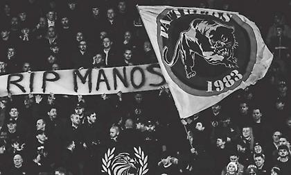 Οι φίλαθλοι της Κρίσταλ Πάλας αποχαιρετούν οπαδό του Πανιωνίου