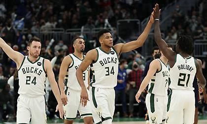 Σαρωτικός Γιάννης με τριπλ-νταμπλ, έξι σερί νίκες οι Μπακς