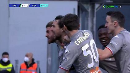 Ο Ντέστρο άνοιξε το σκορ για την Τζένοα με ωραίο τακουνάκι