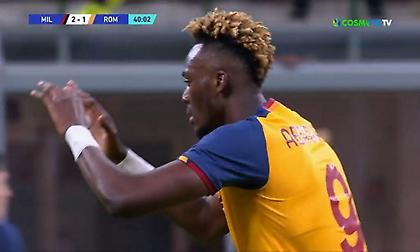 Ο Έιμπραχαμ έβαλε ξανά τη Ρόμα στο ματς, 2-1 στο 40'!