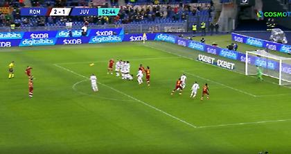 Τρομερή εκτέλεση φάουλ του Πελεγκρίνι και 3-1 η Ρόμα!