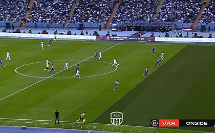 Άψογο τελείωμα του Βινίσιους και 1-0 η Ρεάλ στο «clasico»