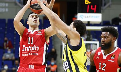 Βαθμολογία Ευρωλίγκας: Τρίτος παρά την ήττα ο Ολυμπιακός