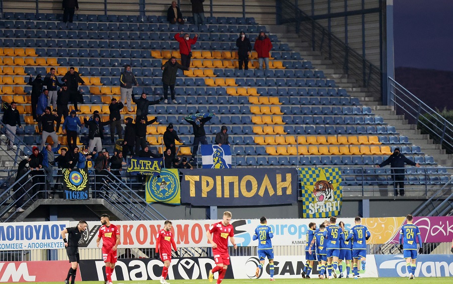 Αστέρας Τρίπολης-Βόλος: 1-0