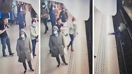 Βίντεο που κόβει την ανάσα: Άνδρας έσπρωξε γυναίκα στις γραμμές του μετρό
