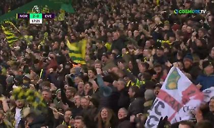 Και δεύτερο γκολ για τη Νόριτς μέσα σε 1,5 λεπτό!