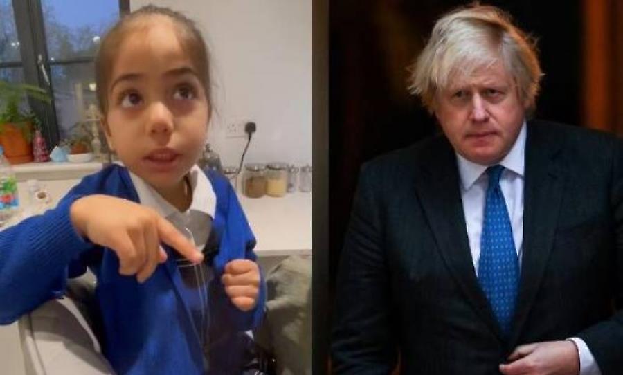 Απίθανη 5χρονη πιτσιρίκα... δικάζει Τζόνσον για το κορωνοπάρτι: «Είναι κακός πρωθυπουργός»