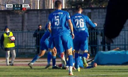 Το γκολ του Πρίκα για το 3-0 του Αλμωπού Αριδαίας επί του Ολυμπιακού Β'